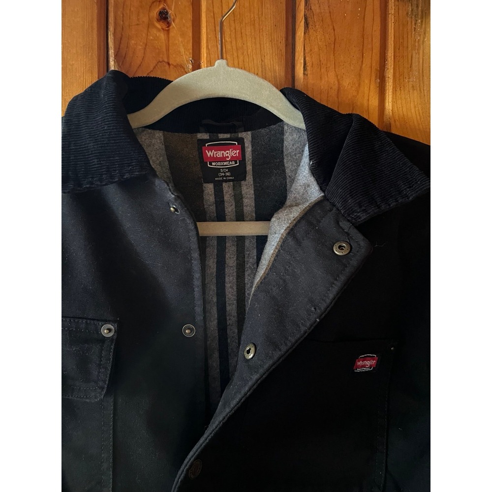 Wrangler Workwear size S 34-36 Jacket Mens‎ Black - Picture 5 of 6